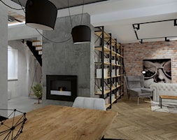 Dom industrialny - Salon, styl industrialny - zdjęcie od ANNA FRENCEL - Homebook