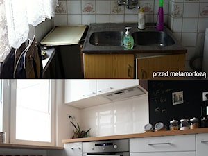 kuchnia przed i po metamorfozie - zdjęcie od dot.projekt