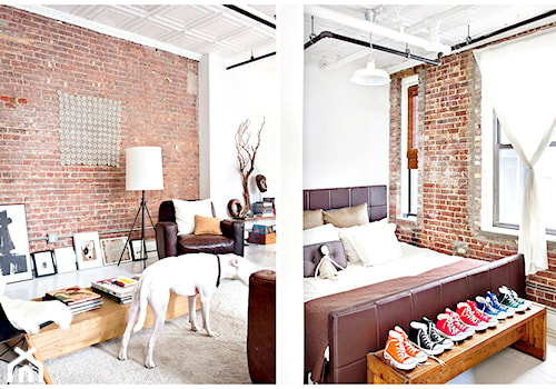 White Loft Apartment - Mieszkanie typu loft pełne artyzmu. - zdjęcie od cleo-inspire