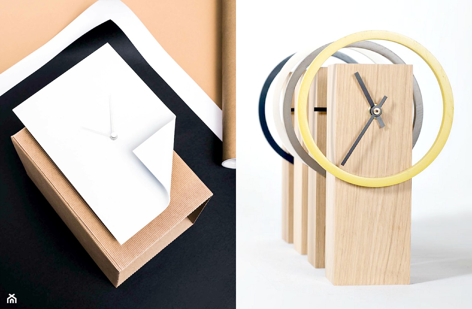 Stojące zegary - minimalizm współczesnego projektu. - zdjęcie od cleo-inspire - Homebook