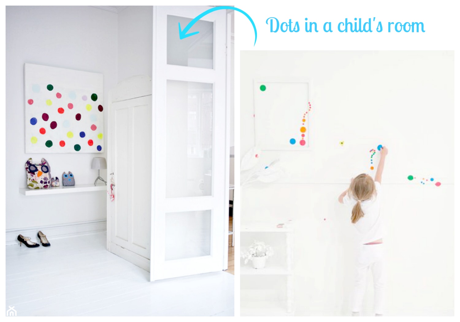 Kropki w dziecięcym pokoju - zrób to sam! - zdjęcie od cleo-inspire - Homebook