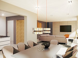 Duża czarna szara jadalnia jako osobne pomieszczenie, styl nowoczesny - zdjęcie od duDesign | concept&design