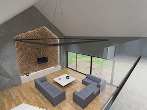 dom jednorodziny | 96 m2 - Salon, styl nowoczesny - zdjęcie od duDesign | concept&design