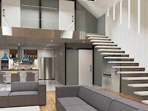 dom jednorodziny | 96 m2 - Schody, styl nowoczesny - zdjęcie od duDesign | concept&design