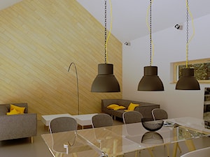Nowoczesna stodoła - Duża biała jadalnia w salonie, styl nowoczesny - zdjęcie od duDesign | concept&design