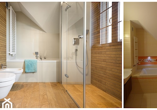 metamorfoza stylów - Średnia łazienka z oknem, styl nowoczesny - zdjęcie od RedCubeDesign projektowanie wnętrz