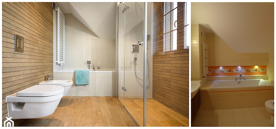metamorfoza stylów - Średnia łazienka z oknem, styl nowoczesny - zdjęcie od RedCubeDesign projektowanie wnętrz