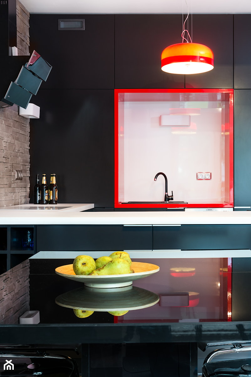 mieszkanie w Radomierzycach - Kuchnia, styl nowoczesny - zdjęcie od RedCubeDesign projektowanie wnętrz