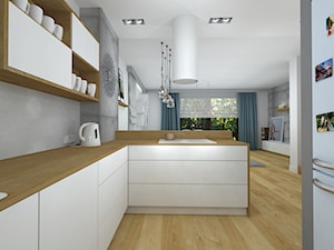 widok na Maślice - Kuchnia, styl nowoczesny - zdjęcie od RedCubeDesign projektowanie wnętrz