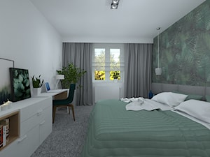 mieszkanie po dziadku - Sypialnia, styl nowoczesny - zdjęcie od RedCubeDesign projektowanie wnętrz