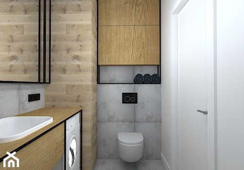 mieszkanie w loftowym klimacie - Łazienka, styl industrialny - zdjęcie od RedCubeDesign projektowanie wnętrz
