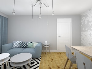 mieszkanie w pixel house - Salon, styl skandynawski - zdjęcie od RedCubeDesign projektowanie wnętrz