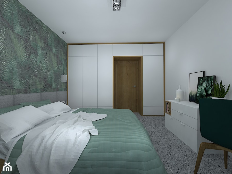 mieszkanie po dziadku - Sypialnia, styl nowoczesny - zdjęcie od RedCubeDesign projektowanie wnętrz