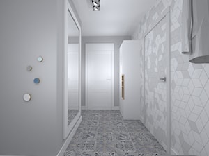 mieszkanie w pixel house - Hol / przedpokój, styl skandynawski - zdjęcie od RedCubeDesign projektowanie wnętrz