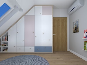 pokój dziecięcy na poddaszu - Pokój dziecka, styl skandynawski - zdjęcie od RedCubeDesign projektowanie wnętrz
