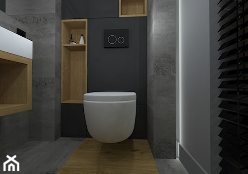 widok na Maślice - Mała łazienka, styl nowoczesny - zdjęcie od RedCubeDesign projektowanie wnętrz
