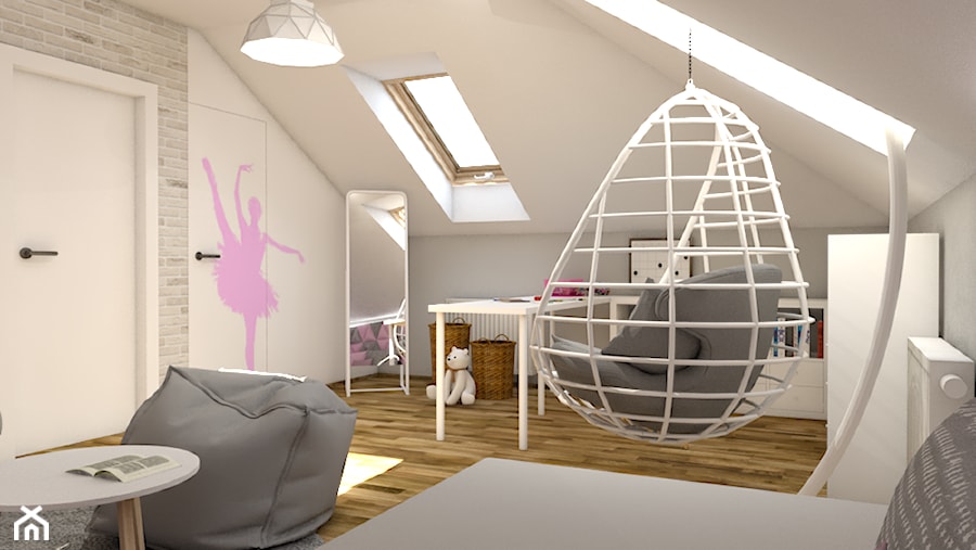 POKOJE DZIECIĘCE - Pokój dziecka, styl skandynawski - zdjęcie od RedCubeDesign projektowanie wnętrz