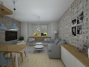 mieszkanie po dziadku - Salon, styl nowoczesny - zdjęcie od RedCubeDesign projektowanie wnętrz