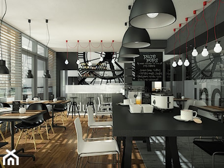 Aranżacje wnętrz - Wnętrza publiczne: lunch bar - STUDIO IDEA. Przeglądaj, dodawaj i zapisuj najlepsze zdjęcia, pomysły i inspiracje designerskie. W bazie mamy już prawie milion fotografii!