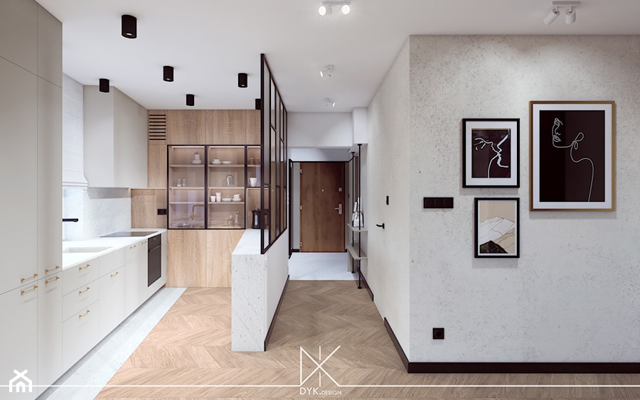 Mieszkanie w stylu japandi z nutką nowoczesności - Kuchnia, styl nowoczesny - zdjęcie od DYK.DESIGN