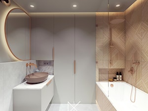 Mieszkanie w stylu japandi z nutką nowoczesności - Łazienka, styl nowoczesny - zdjęcie od DYK.DESIGN