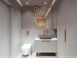 Mieszkanie w stylu japandi z nutką nowoczesności - Łazienka, styl nowoczesny - zdjęcie od DYK.DESIGN