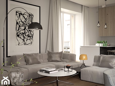 Aranżacje wnętrz - Salon: Apartament w Berlinie - Whitecastle.pl. Przeglądaj, dodawaj i zapisuj najlepsze zdjęcia, pomysły i inspiracje designerskie. W bazie mamy już prawie milion fotografii!