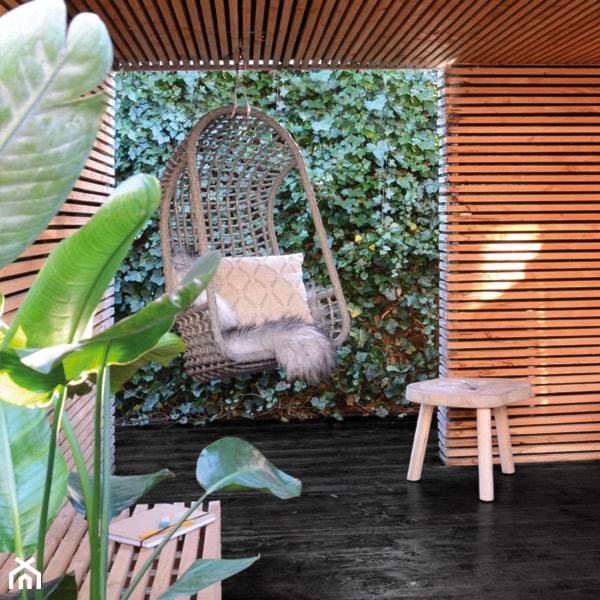 Meble ogrodowe 9design; fotel wiszący - zdjęcie od 9design - Homebook