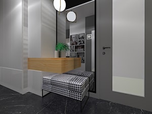Nowoczesne mieszkanie z błękitem - Hol / przedpokój, styl nowoczesny - zdjęcie od Wnętrza Dabińska