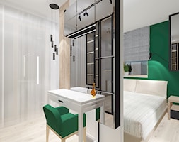 Nowoczesne mieszkanie z błękitem - Sypialnia, styl nowoczesny - zdjęcie od Wnętrza Dabińska - Homebook