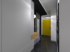 Nowoczesne mieszkanie z błękitem - Hol / przedpokój, styl nowoczesny - zdjęcie od Wnętrza Dabińska
