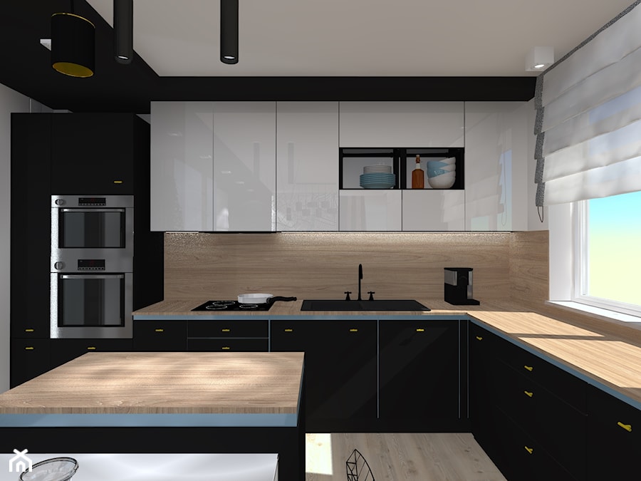 Nowoczesne mieszkanie z błękitem - Kuchnia, styl nowoczesny - zdjęcie od Wnętrza Dabińska