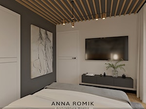 Sypialnia 30 - Sypialnia, styl nowoczesny - zdjęcie od Anna Romik Architektura Wnętrz