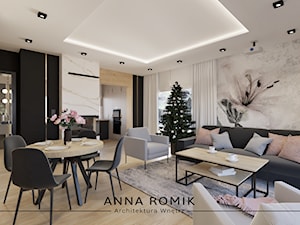 Salon 1 - Salon, styl nowoczesny - zdjęcie od Anna Romik Architektura Wnętrz