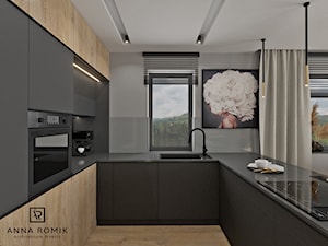 Salon z kuchnią 15 - Kuchnia, styl nowoczesny - zdjęcie od Anna Romik Architektura Wnętrz