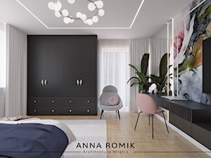 Sypialnia 28 - Sypialnia, styl glamour - zdjęcie od Anna Romik Architektura Wnętrz