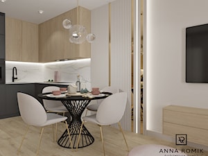 Salon z kuchnią 17 - Kuchnia, styl nowoczesny - zdjęcie od Anna Romik Architektura Wnętrz