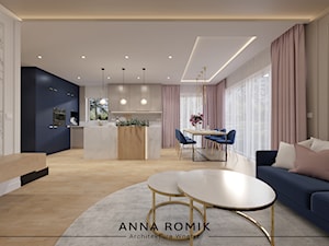 Salon 5 - Salon, styl glamour - zdjęcie od Anna Romik Architektura Wnętrz