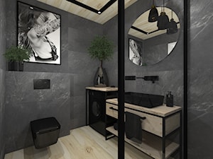 Łazienka 7 - Mała łazienka, styl industrialny - zdjęcie od Anna Romik Architektura Wnętrz