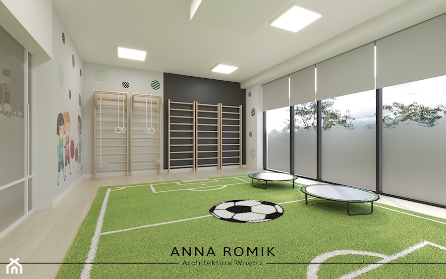 Przedszkole - sala sportowa 1 - zdjęcie od Anna Romik Architektura Wnętrz