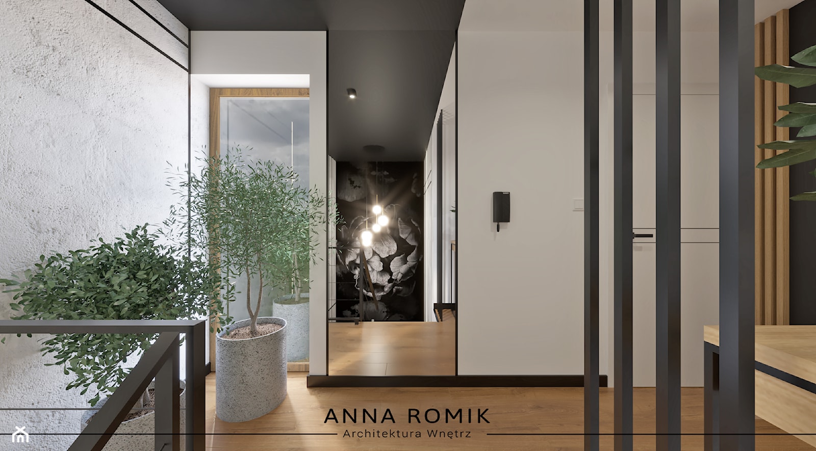 Klatka schodowa - Schody, styl nowoczesny - zdjęcie od Anna Romik Architektura Wnętrz - Homebook