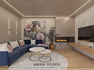 Salon 5 - Salon, styl glamour - zdjęcie od Anna Romik Architektura Wnętrz