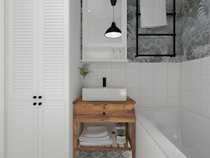 Łazienka 12 - Średnia bez okna łazienka, styl skandynawski - zdjęcie od Anna Romik Architektura Wnętrz