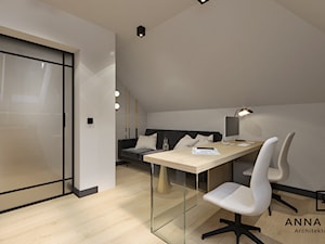 Biuro domowe nr 2 - Biuro, styl nowoczesny - zdjęcie od Anna Romik Architektura Wnętrz