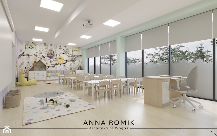 Przedszkole - sala 1 - Wnętrza publiczne, styl nowoczesny - zdjęcie od Anna Romik Architektura Wnętrz