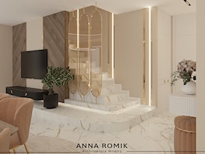 Salon 10 - Salon, styl glamour - zdjęcie od Anna Romik Architektura Wnętrz