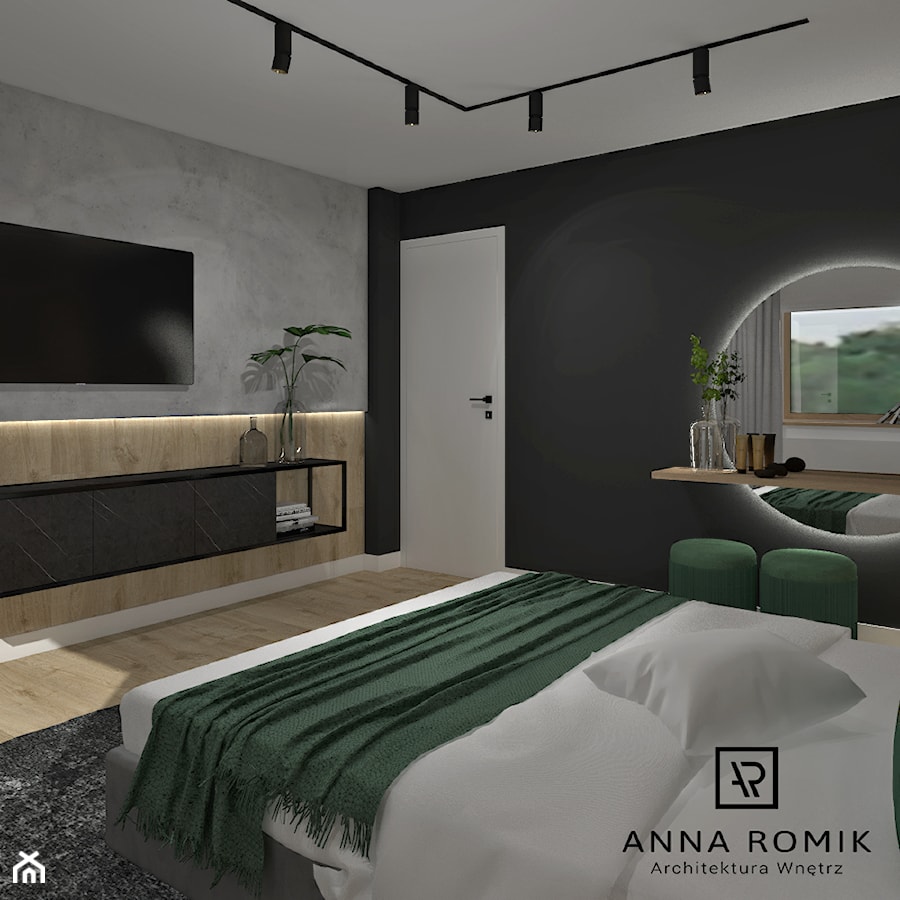Sypialnia, styl nowoczesny - zdjęcie od Anna Romik Architektura Wnętrz