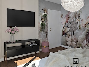 Sypialnia 18 - Sypialnia, styl glamour - zdjęcie od Anna Romik Architektura Wnętrz