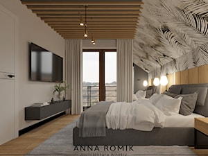 Sypialnia 30 - Sypialnia, styl nowoczesny - zdjęcie od Anna Romik Architektura Wnętrz