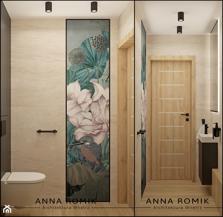 Toaleta 1 - Łazienka, styl skandynawski - zdjęcie od Anna Romik Architektura Wnętrz